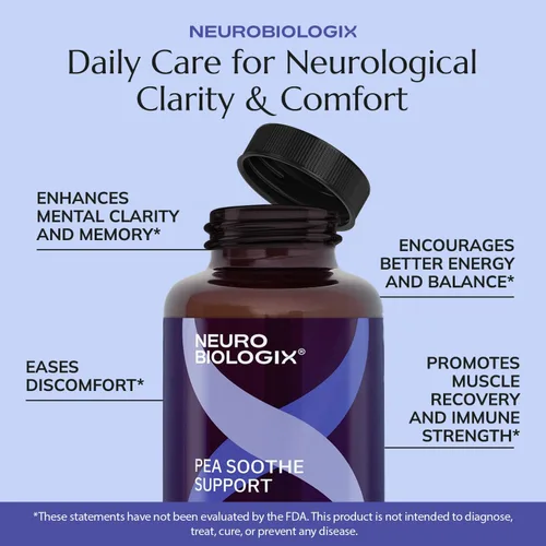 Vista 7 de Neurobiologix Apoyo calmante de guisantes para hombres y mujeres, fórmula de guisantes y resveratrol para comodidad, movilidad, salud nerviosa