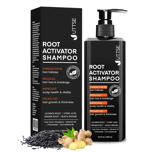Vista 8 de Acondicionador activador de raíces para hombres: tratamiento reparador profundo para el crecimiento y engrosamiento del cabello