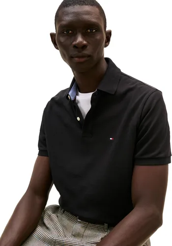 Vista 2 de Tommy Hilfiger Camisa polo de manga corta de algodón pique para hombre en ajuste regular