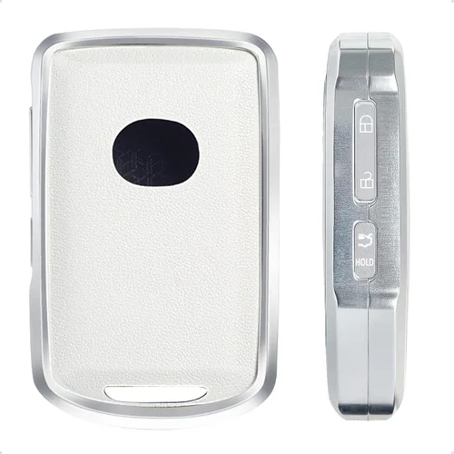 Vista 6 de Funda de cuero azul y marco de aluminio compatible con Mazda 3 6 CX-30 CX-5 CX-9 3/4 botón sin llave