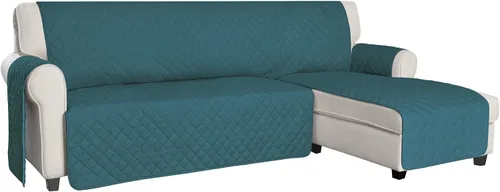 Vista 14 de ISSUNTEX - Fundas de sofá seccional para perros, funda reversible en forma de L para sofá, protector de chaise lounge resistente al agua
