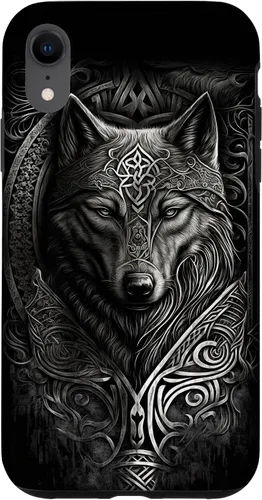 Vista 25 de Stylish Viking Wolf Design Wild Animal Viking Wolf Case for iPhone 17
