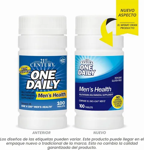 Vista 3 de 21st Century One Daily - Tabletas multivitamínicas para la salud masculina