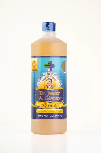 Vista 2 de Alecos Tintura Infusión de Yerbas del Dr. Javier A. Gómez Frasco natural 1 Lt (33.80 fl oz)