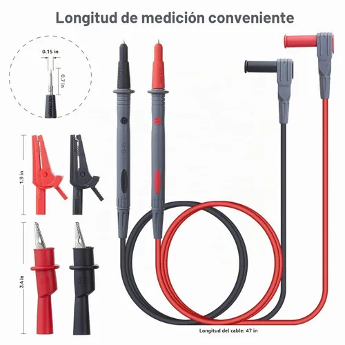 Vista 3 de WGGE WG-011 pinza amperimétrica