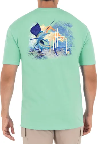 Vista 160 de Guy Harvey Camiseta de manga corta Threadcycled para hombre