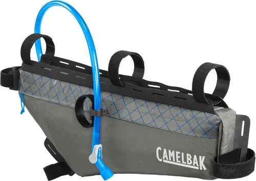 Vista 3 de CamelBak M.U.L.E. Bikepacking - Paquete de marcos triangulares impermeables con depósito de hidratación rápida de 2 litros, almacenamiento seguro