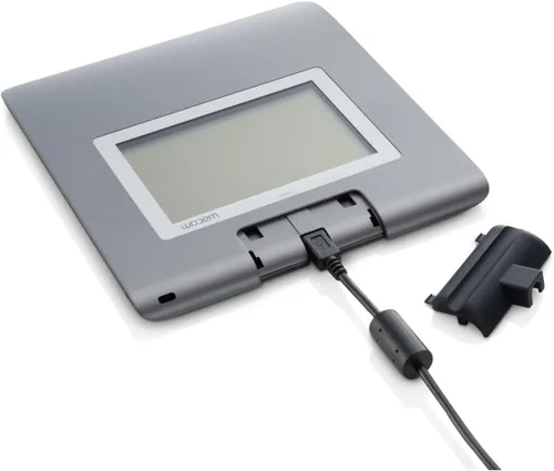 Vista 2 de Wacom 4.5 pulgadas LCD USB 2.0 almohadilla electromagnética firma, plata (STU-430) STU430