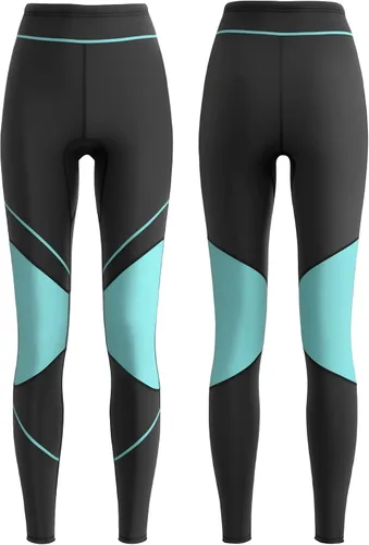 Vista 2 de GoldFin Pantalones de neopreno para mujer, 2 mm. Pantalones de neopreno para mantener el calor para aeróbicos acuáticos, natación, surf, buceo, kayak