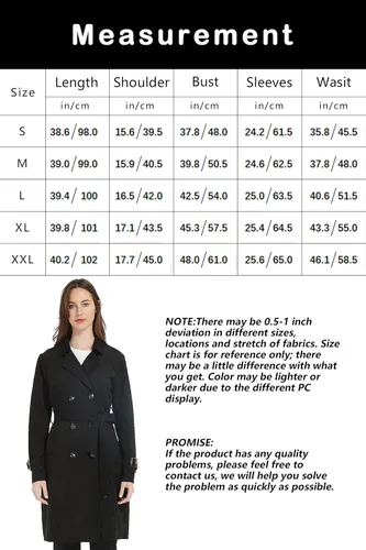 Vista 6 de Bellivera Chaqueta de piel sintética para mujer, abrigo largo de moda para primavera e invierno, cortavientos ligero