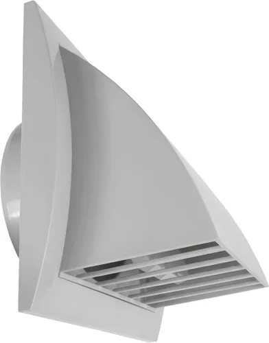 Vista 12 de Capucha de ventilación de plástico ABS blanco con solapa, ajuste de 4 pulgadas, para sistemas de ventilación de baño, cocina, lavandería y garaje
