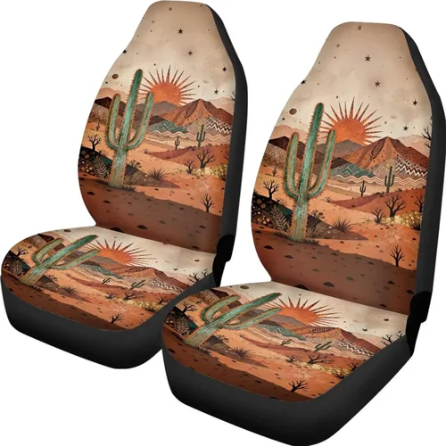 Vista 48 de ELEQIN 250 fundas de asiento delantero de automóvil con bandera patriótica estadounidense, paquete de 2 protectores de asiento de poliéster suaves