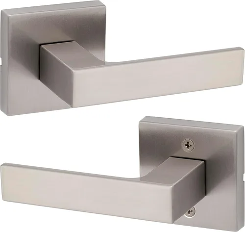 Vista 39 de Kwikset Singapore - Manija de puerta de cromo pulido (2 unidades)