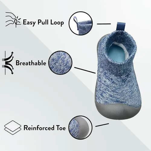Vista 2 de Travel Bug The Denver Baby Slipper Sock - Zapatos para caminar con suela de goma