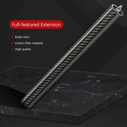 Vista 3 de KONLLEN Pool Cue Extension, Carbon Fiber Billiard Extension with 3 Rear-End Adapters, Bullet-Style Threaded Connection, Available in 2" 3" 4" 6" 8