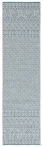 Vista 63 de SAFAVIEH Alfombra lavable al aire libre, colección Courtyard - 2'3" x 5', gris y negro, no desprende pelusa y fácil limpieza, ideal para patio