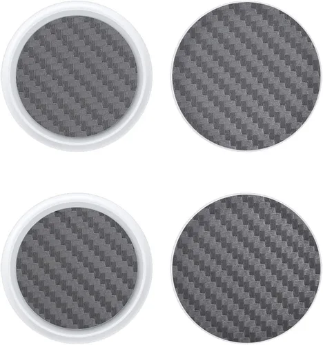 Vista 82 de SopiGuard Adhesivo para Apple AirTag Precision de borde a borde para panel trasero (negro cepillado)