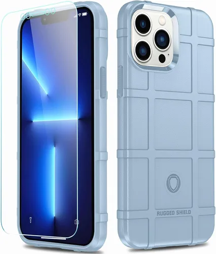 Vista 46 de Funda para iPhone 13, Rugged Shield 8 pies a prueba de caídas TPU Armadura gruesa Funda protectora táctica compatible con iPhone 13 (6.1 pulgadas)