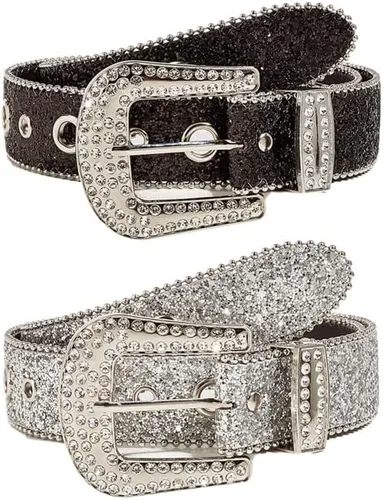 Vista 6 de RICHTRUE Y2k Accessories - Cinturón Y2k con diamantes de imitación para mujer, ropa Y2k, cinturones de moda Y2k