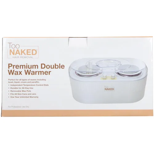 Vista 7 de TOO NAKED HAIR REMOVAL Calentador de cera doble de alta calidad, calentador de cera de parafina para depilación doble con controles de temperatura