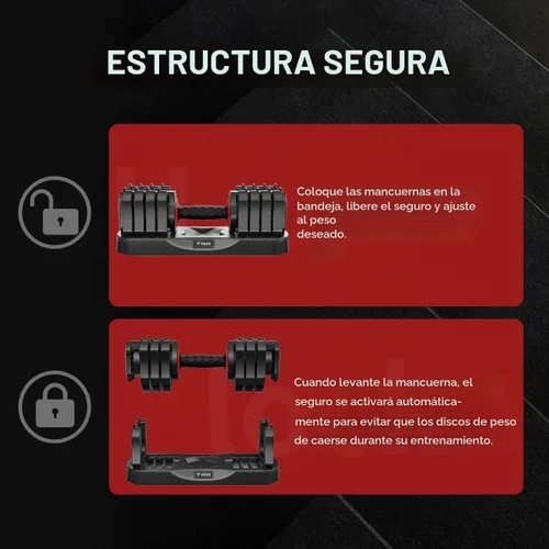 Vista 8 de VEICK Mancuerna ajustable de 25 libras, esfera de cambio rápido con mango antideslizante y soporte de bandeja, pesas de gimnasio en casa que ahorra