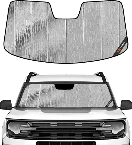 Vista 10 de Parasol para parabrisas Pigenius para Ford Bronco Sport 2021-2025 - Protector de ventana delantera - Metálico