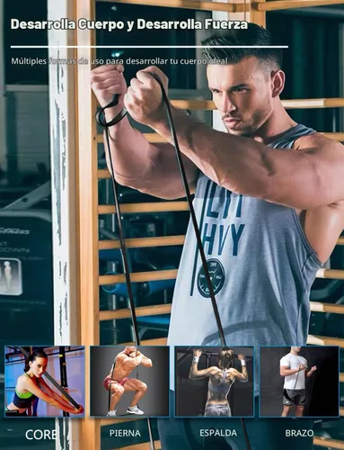 Vista 3 de Resistance Bands, Pull Up Assist Bands - Workout Bands, Eexercise Bands, Long Resistance Bands Set for Working Out, Fitness, Training, Physical