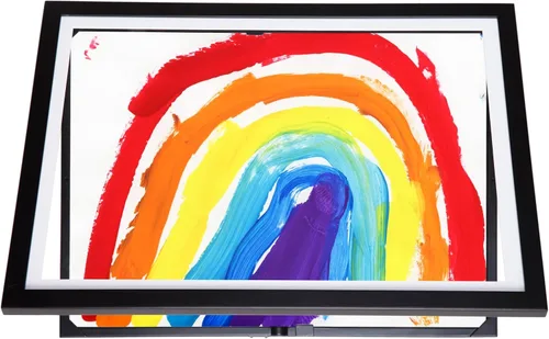 Vista 21 de Dynamic Frames Li'l Davinci Armario de arte, almacena hasta 50 piezas de arte de 8.5 x 11 pulgadas, dimensiones exteriores del marco de madera