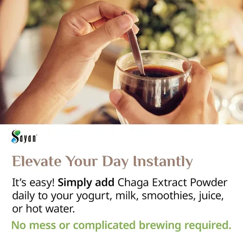 Vista 8 de Polvo extracto hongo chaga siberiano. Súper antioxidante, ayuda al sistema inmune., 2 onza, 1