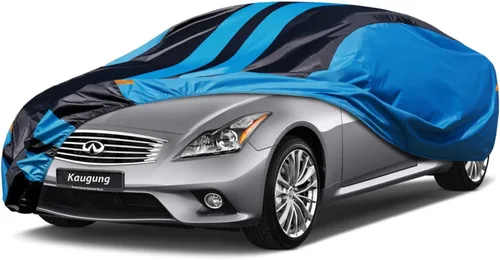 Vista 41 de Kaugung Funda impermeable para automóvil BMW Serie 3 (1999-2025), cubierta exterior completa para automóviles, ligera, resistente al sol, UV