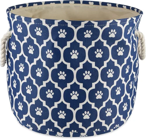 Vista 10 de Bone Dry Pet Storage Collection Lattice Estampado de Patas, Negro, Rectángulo Pequeño