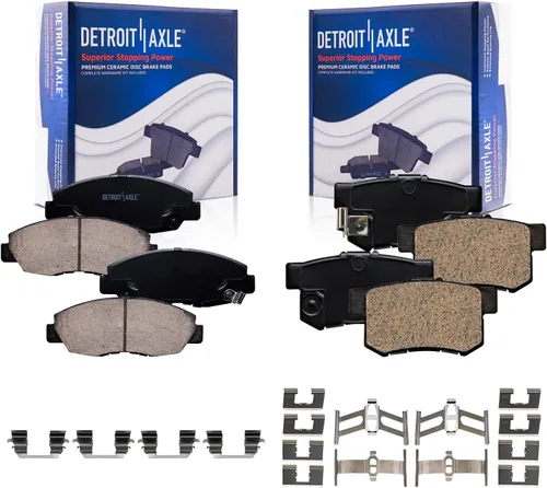 Vista 101 de Detroit Axle - Pastillas de freno traseras para Toyota Prius 2012-2015 Prius Plug-In 2017-2018 Corolla iM 2016 Sion iM 2011-2017 Lexus CT200h