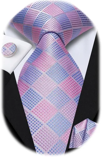 Vista 55 de Dubulle Corbata tejida de cachemira para hombre y gemelos de pañuelo para hombre, conjunto de gemelos para boda formal y negocios
