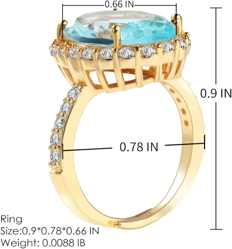 Vista 4 de Artilady Anillos de luna y estrella con circonita cúbica para mujer, anillo abierto AAAA con circonita cúbica y luna y estrella, ajustable para EE.