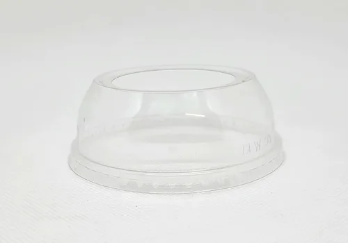 Vista 5 de Tapa de cúpula de orificio ancho, tapas de plástico PET de 3.858 in de diámetro [caja de 1000 unidades]