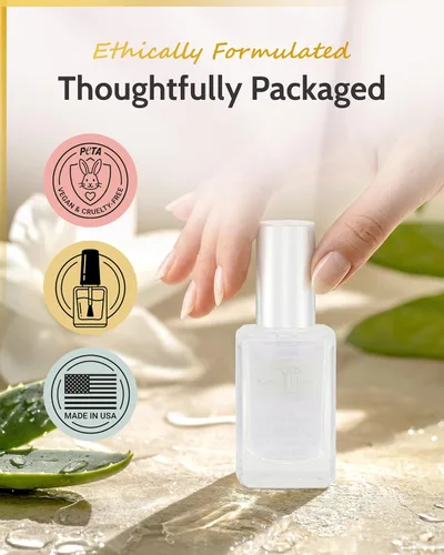 Vista 9 de karma organic Capa Base y Capa Superior 2 en 1 Esmalte de Uñas, Polvo de Inmersión y Activador de Base Polygel, Esmalte de Uñas Transparente