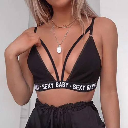 Vista 2 de Taswuw Ropa de dormir sexy para mujer, ropa de dormir con cuello en V, brasier y bragas, conjunto de 2 piezas, ropa