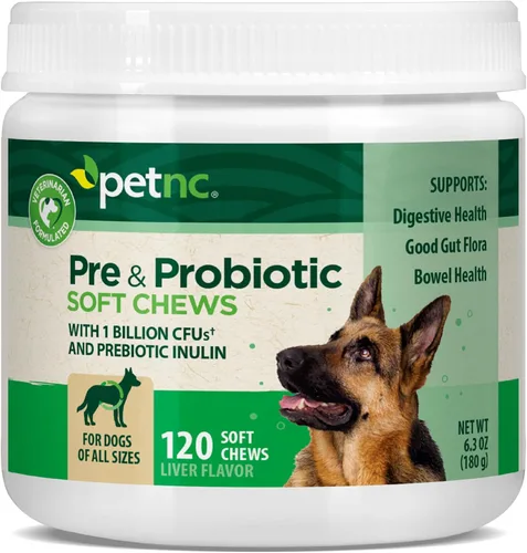 Vista 13 de PetNC Natural Care Sabor Hígado, Masticables blandos de queso pre y probióticos para perros 120 ct (el embalaje puede variar), (Paquete de 2)