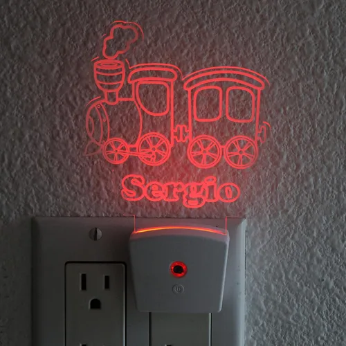 Vista 24 de Luz nocturna personalizada ATV para la habitación de los niños, decoración personalizada para el dormitorio de los niños, luz para niños