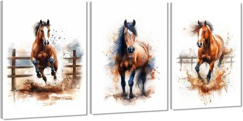 Vista 10 de 3 piezas modernas de lienzo de león de animales salvajes, pinturas de retratos de familia de leones, decoración de pared, obras de arte de sala