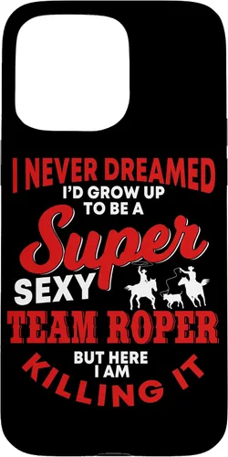 Vista 31 de Funny Team Roper Quote Rodeo Western Horse Roping Case para iPhone 17