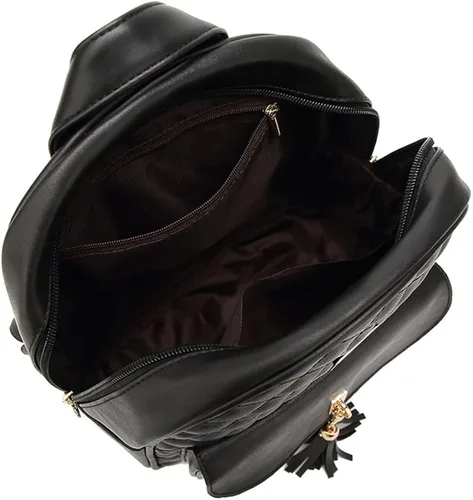 Vista 7 de I IHAYNER - Morral informal de cuero acolchado con diseño simple para mujer