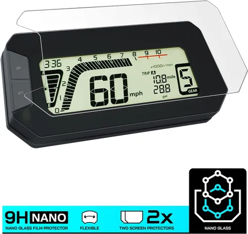 Vista 2 de Speedo Angels 2 protectores de pantalla para salpicadero de Nano Glass compatible con CRF300L / Rally (2021-)