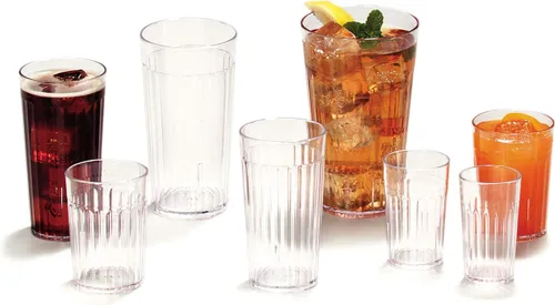 Vista 8 de Carlisle FoodService Products Bistro - Vaso de plástico para restaurantes, catering, cocinas, plástico, 10.2 onzas, transparente