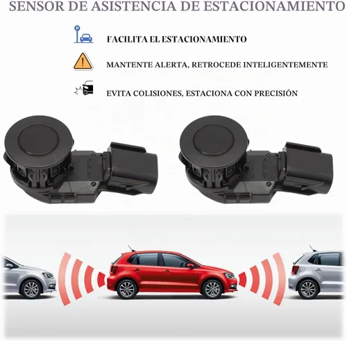 Vista 4 de PANNUOSCS Sensor de respaldo, respaldo inverso, estacionamiento, parachoques trasero, sensor de objeto de asistencia de estacionamiento, compatible