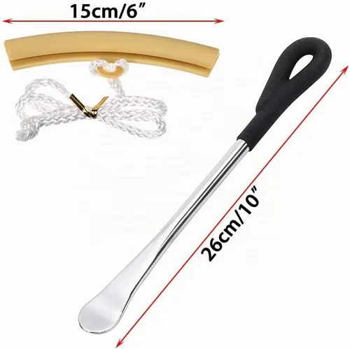 Vista 2 de Sumnacon Juego de cucharas para palancas de neumáticos, kit de herramientas de hierro para neumáticos de motocicleta, bicicleta y automóvil