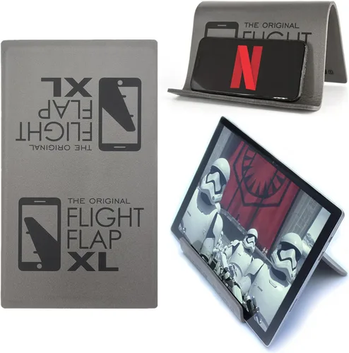 Vista 19 de Flight Flap Soporte flexible para tablet de avión, soporte flexible para teléfono celular y tableta, extra grande de 12 x 7 pulgadas, soporte