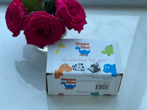 Vista 9 de Happy Dino Tenis unisex para bebés suaves sin corbata suela antideslizante zapatos de lona para primeros caminos elegantes zapatos para recién