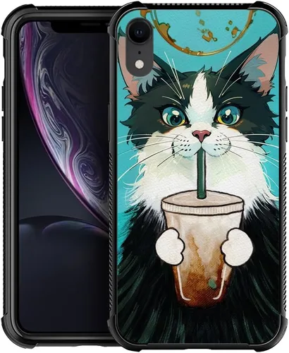 Vista 66 de Funda compatible con iPhone XR, diseño de elefantes africanos para niñas, diseño de patrón a prueba de golpes, antiarañazos, carcasa trasera