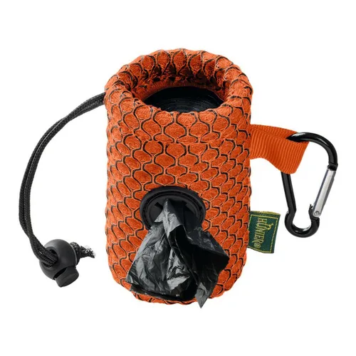 Vista 2 de Dispensador de Bolsas para Mascotas Hunter Naranja Portabolsas Malla